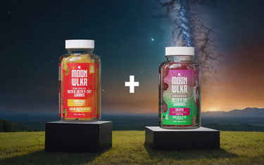 Moonwlkr Delta 9 THC and THCP gummies together