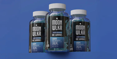 Moonwlkr HHC Gummies in Blue Dream Berry flavor