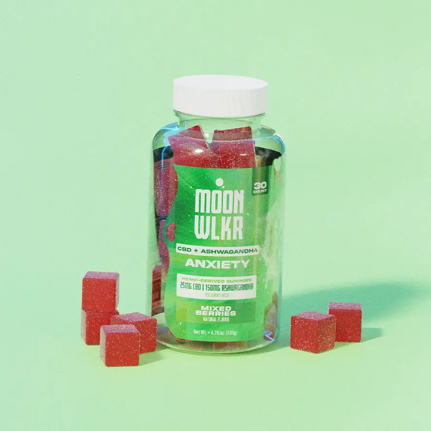 CBD:Ashwagandha Stress Relief Gummies — Mixed Berry