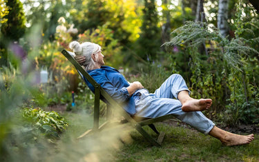 Woman relaxing in nature