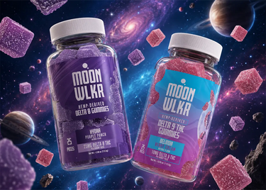 Delta 8 and Delta 9 THC gummies in space