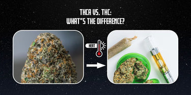 THC buds turning into THCA via heat application