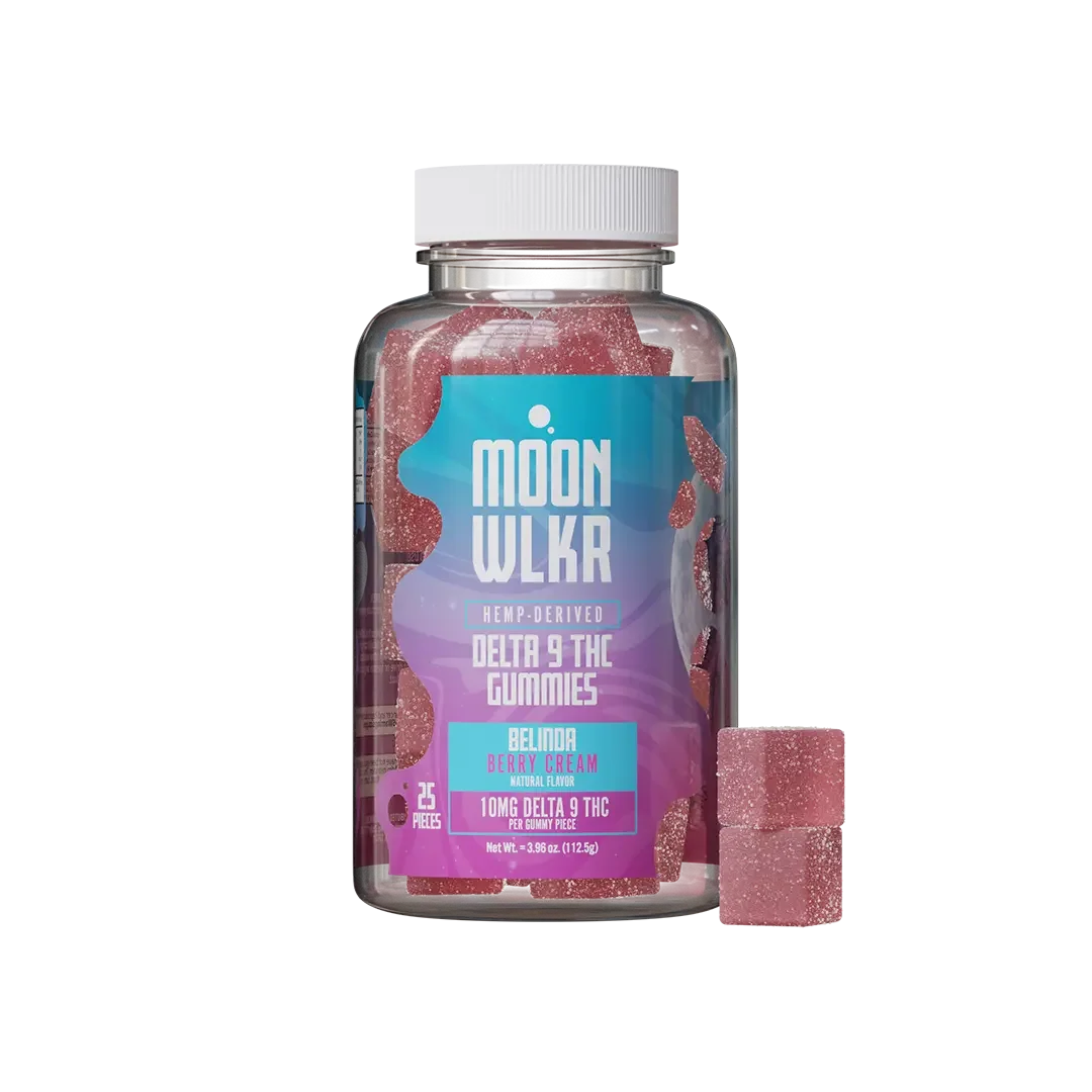 Delta 9 THC gummies in berry cream flavor