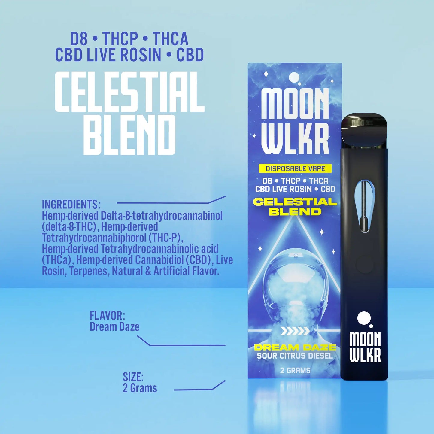 Celestial Blend 2G Disposable —  Sour Citrus Diesel