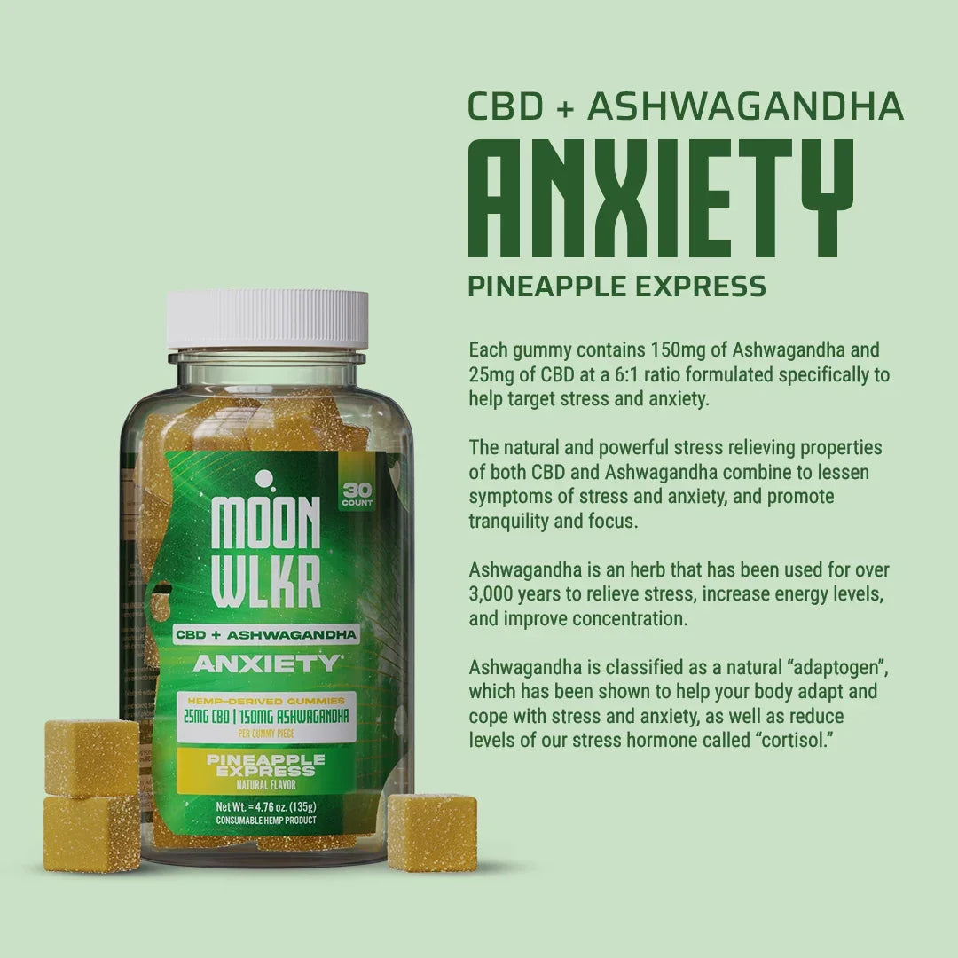 CBD and ashwagandha anxiety gummies benefits