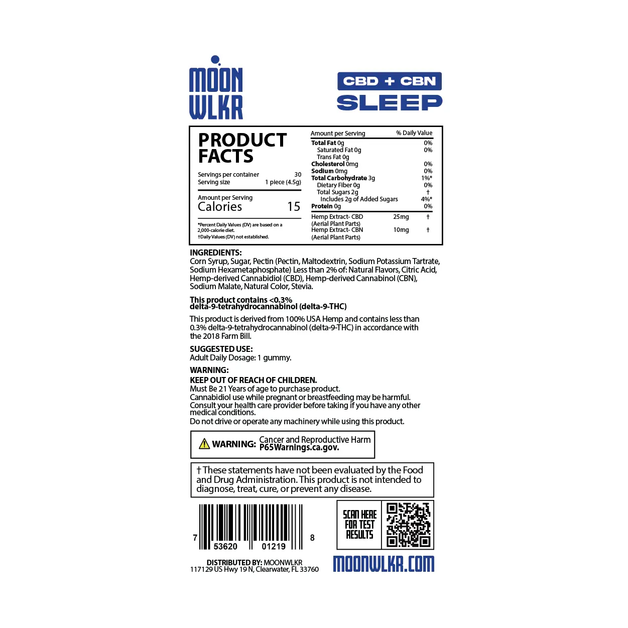 CBD:CBN Sleep Gummies — Mixed Berry