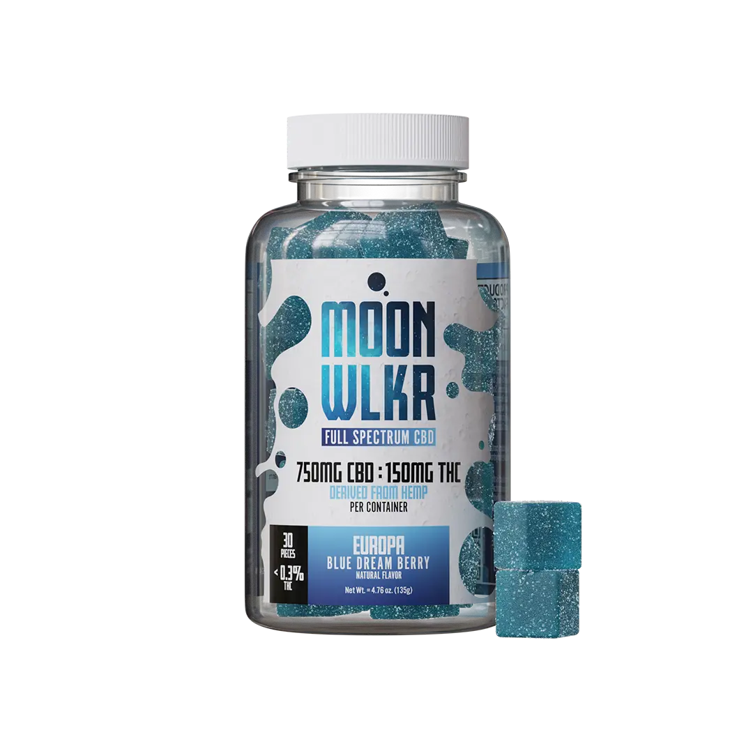 Full spectrum CBD gummies in blue dream berry flavor