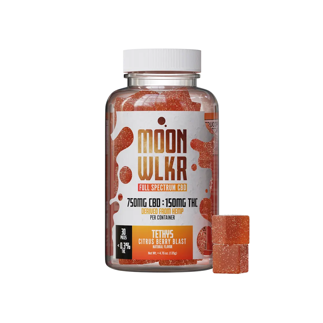 Full spectrum CBD gummies in citrus berry flavor
