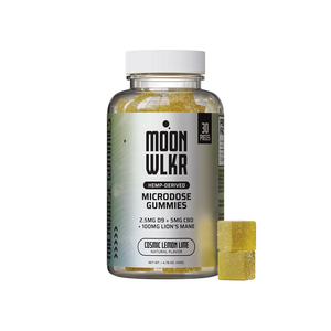 Delta 9 THC microdose gummies in cosmic lemon lime flavor