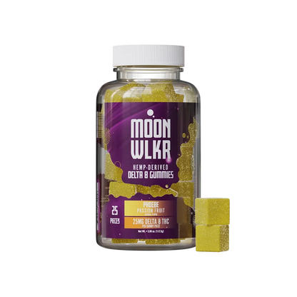 Delta 8 gummies in passion fruit flavor