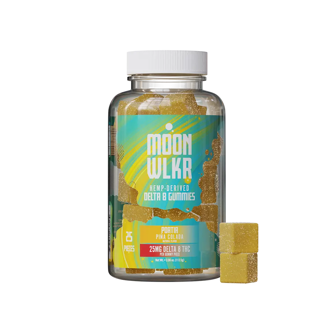 Delta 8 gummies in pina colada flavor