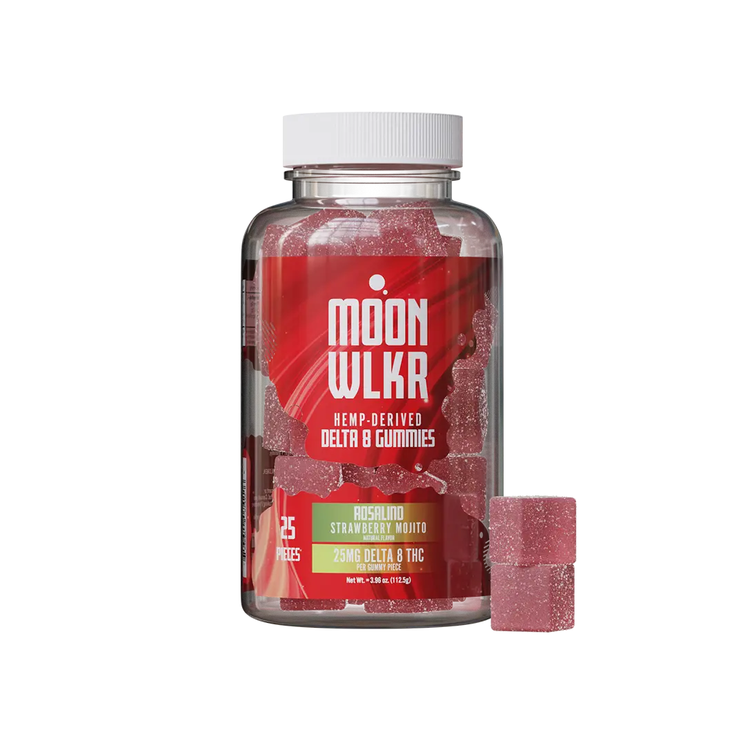 Delta 8 gummies in strawberry mojito flavor