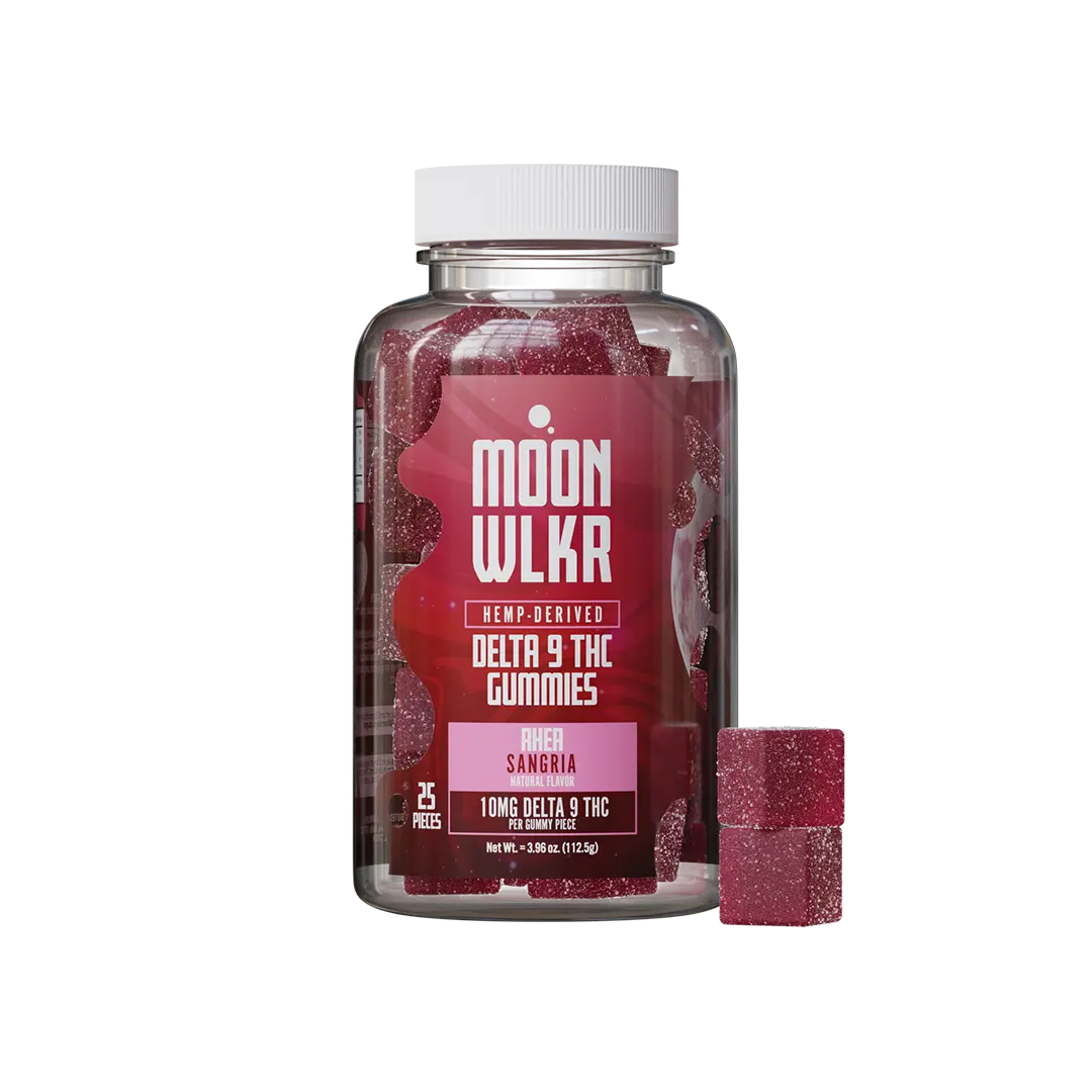 Delta 9 THC gummies in sangria flavor