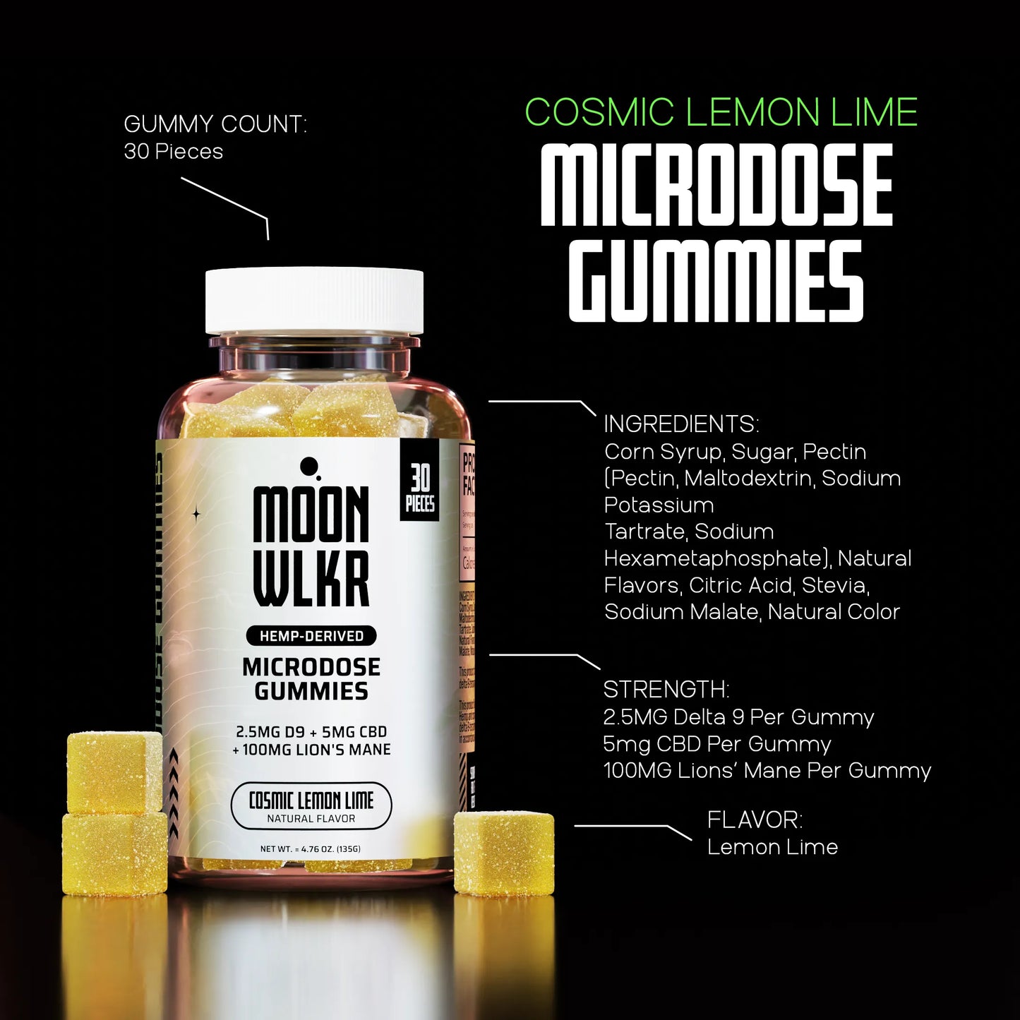 Microdose Gummies | Cosmic Lemon Lime