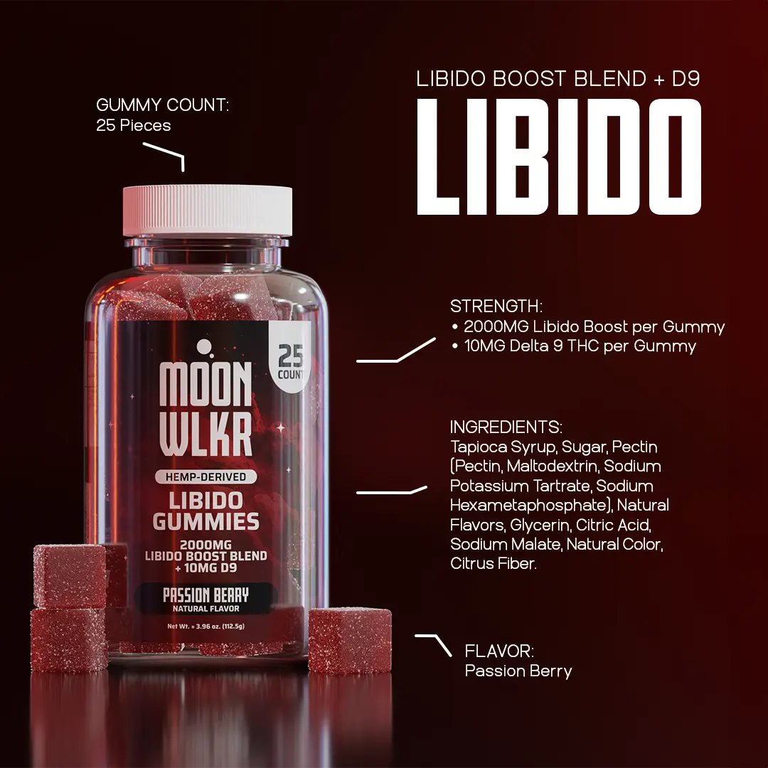 Delta 9 Libido Gummies — Passion Berry