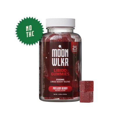 zero THC libido gummies in passion berry flavor