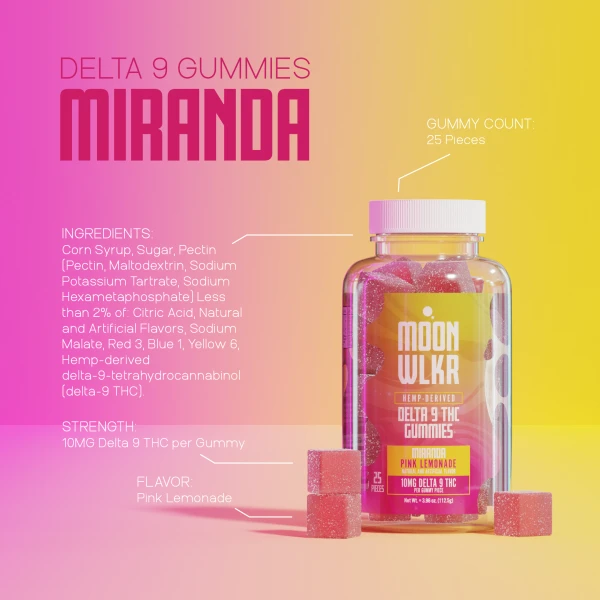 Delta 9 Gummies — Pink Lemonade