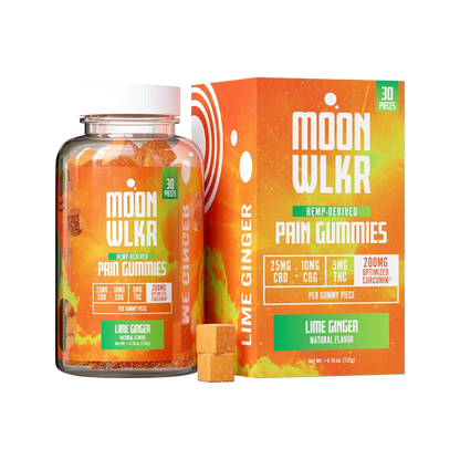 CBD : CBG : THC Pain Relief Gummies — Lime Ginger