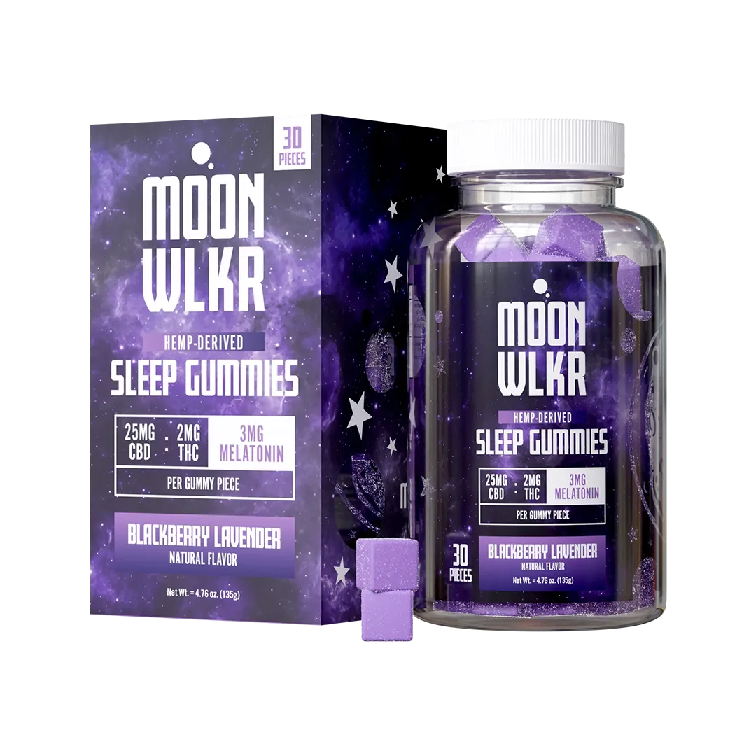 CBD : THC : Melatonin Sleep Gummies — Blackberry Lavender
