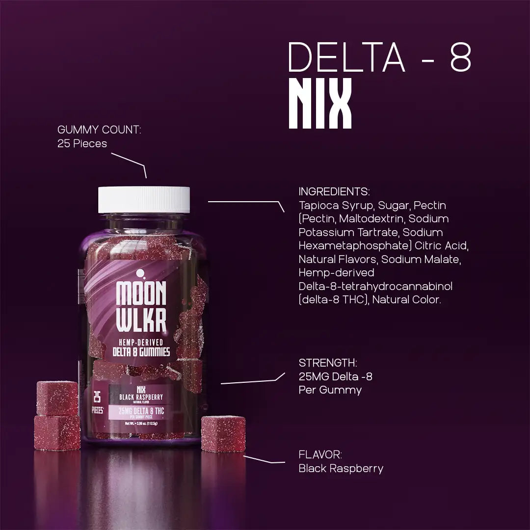 Delta 8 Gummies — Black Raspberry