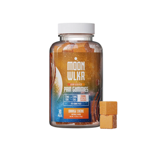 CBD and CBG pain relief gummies in orange creme flavor