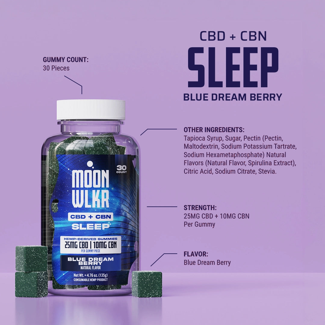 CBD and CBN sleep gummy ingredients