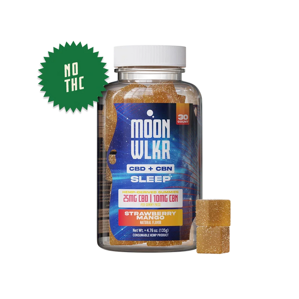 CBD : CBN Sleep Gummies - Strawberry Mango | MoonWlkr