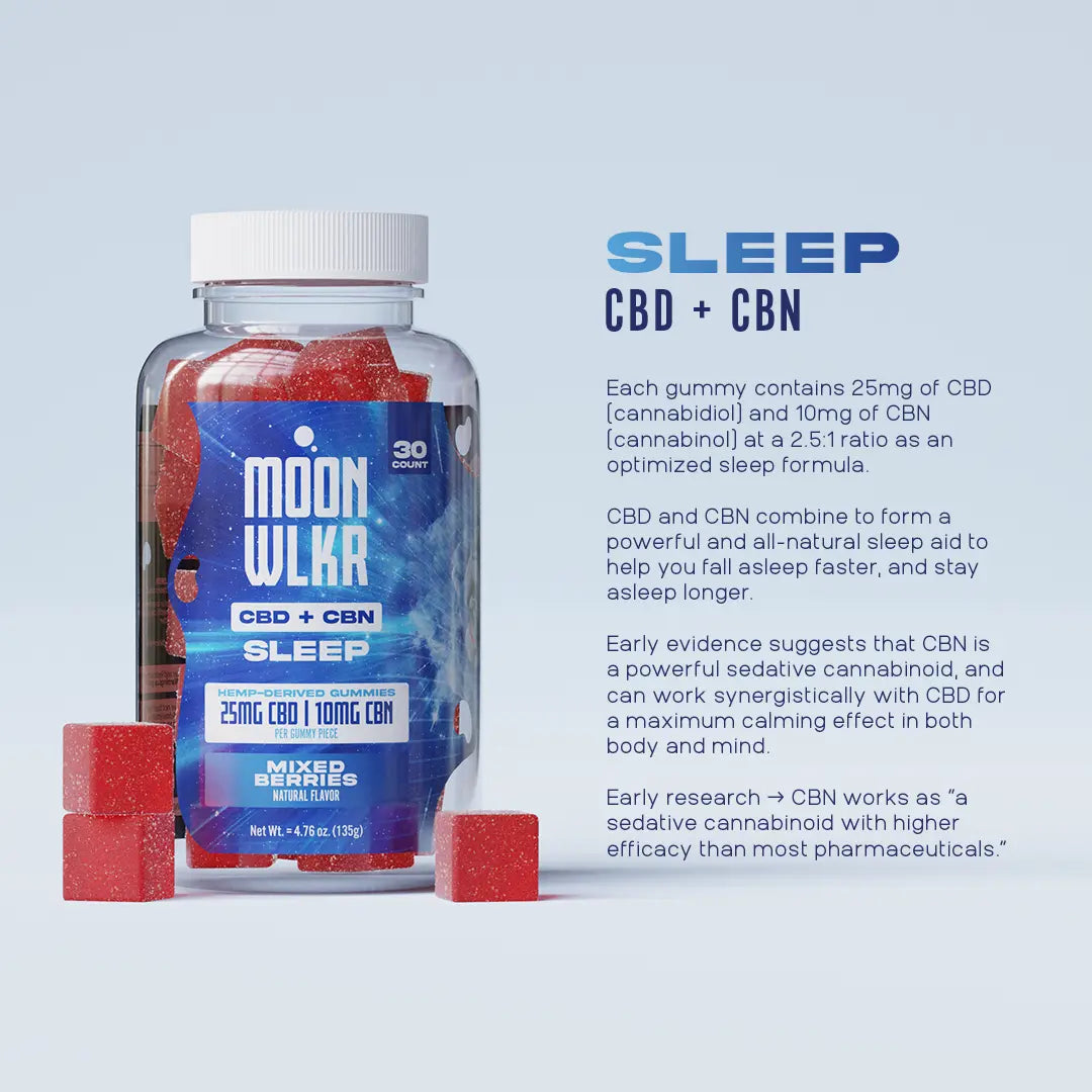 CBD:CBN Sleep Gummies — Mixed Berry