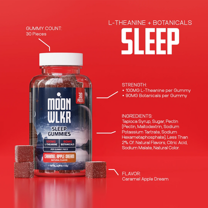 Moonwlkr Sleep Gummies Ingredient Infographic