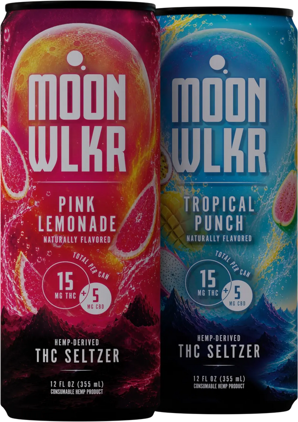 Pink Lemonade & Tropical Punch Delta 9 THC Drinks