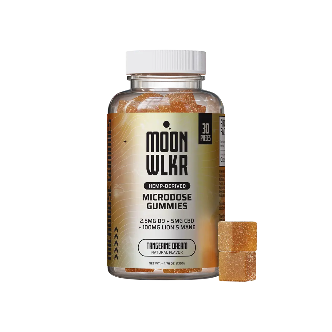 Delta 9 THC microdose gummies in tangerine dream flavor
