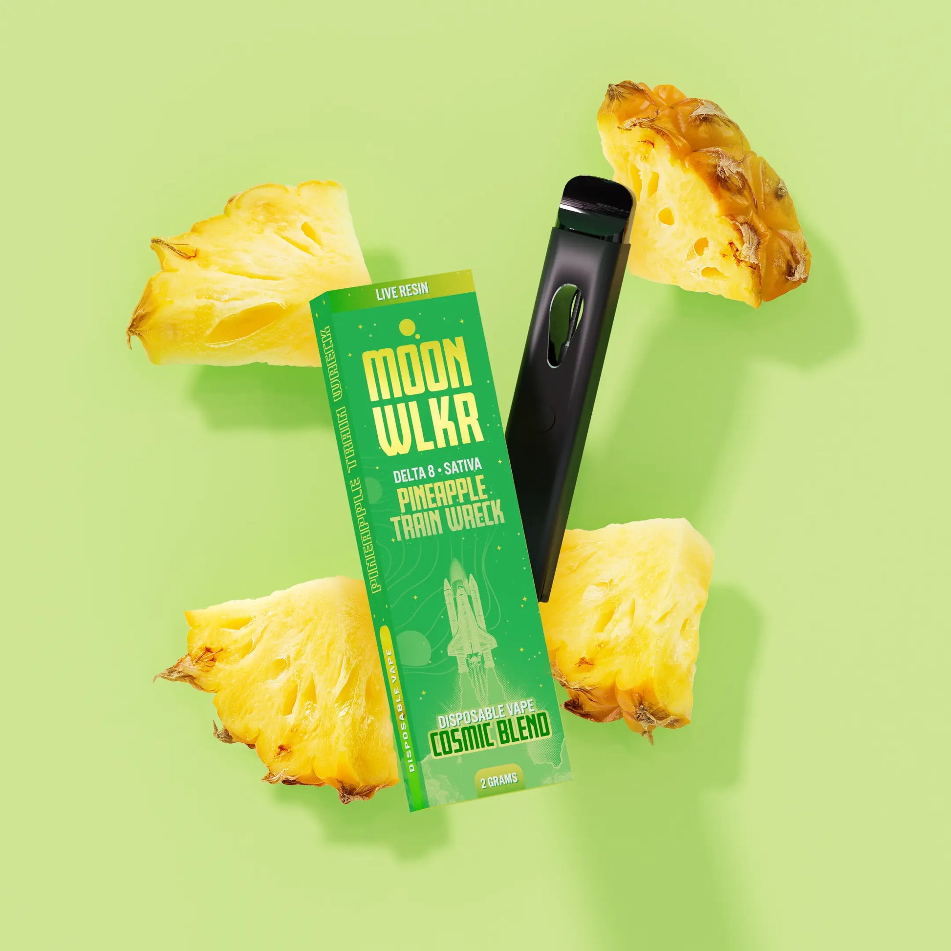 Delta 8 2G Disposable Pineapple Train Wreck - Moonwlkr MoonWlkr Delta 8 2G Disposable Pineapple Train Wreck - Moonwlkr MoonWlkr