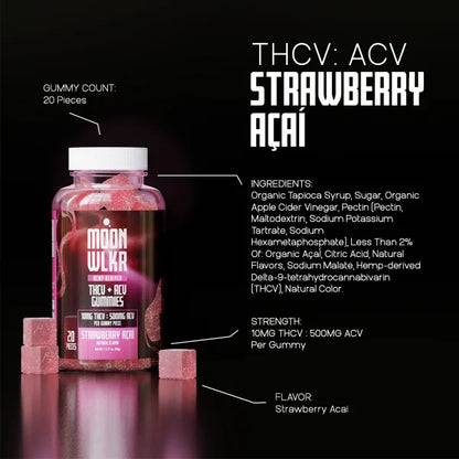 THC-V Gummies — Strawberry Acai