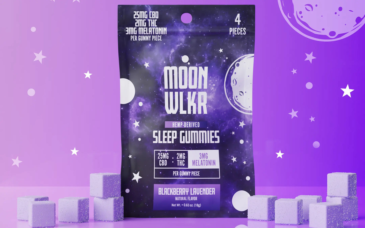 CBD : THC : Melatonin Sleep Gummies — Sample Pack