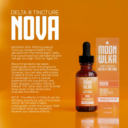 Delta 8 Tincture — Orange Cremesicle