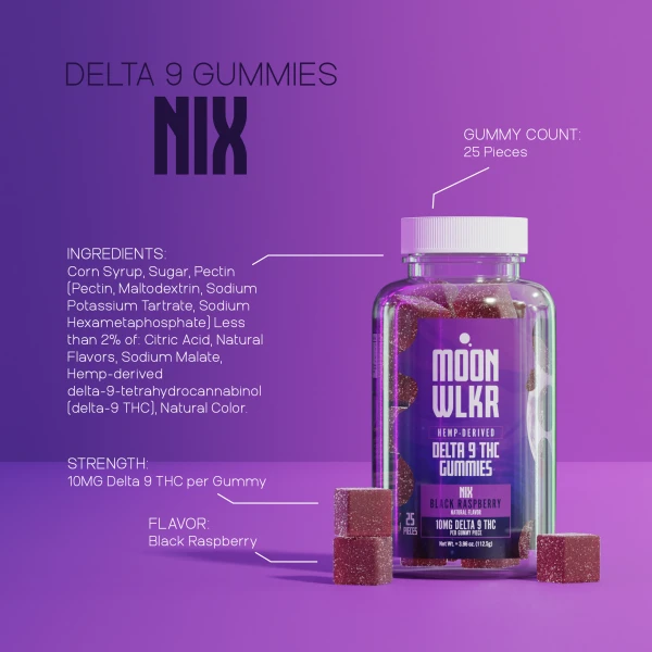 Delta 9 Gummies — Black Raspberry