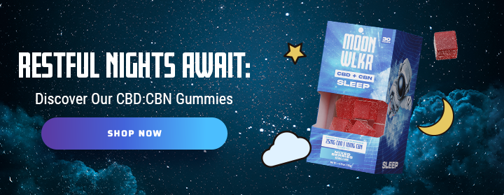 Click here to shop Moonwlkr CBD:CBN Sleep Gummies