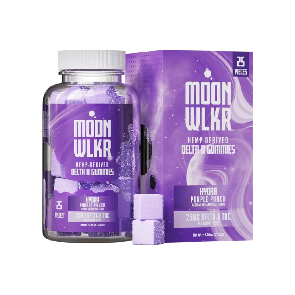 Moonwlkr Delta 8 Purple Punch Gummies