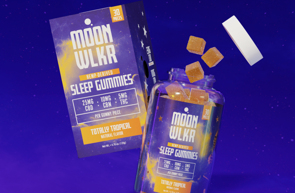 Moonwlkr CBD:CBN:THC Sleep Gummies - TotallyTropical